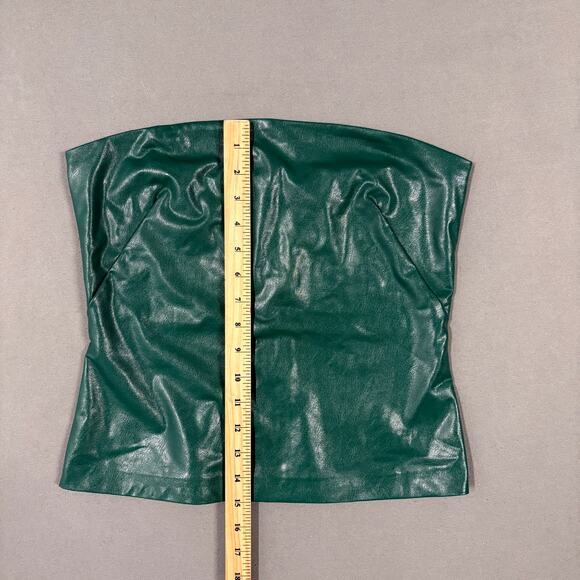 NWOT AMANDA UPRICHARD Callie Tube Top in Green Size Medium - Picture 9 of 12